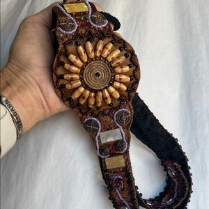 Handcrafted Beaded Women's Belt Free Size New
